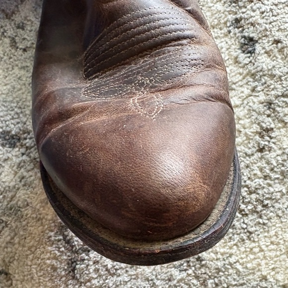 Ariat Brown Leather Cowboy Boots - Picture 10 of 11